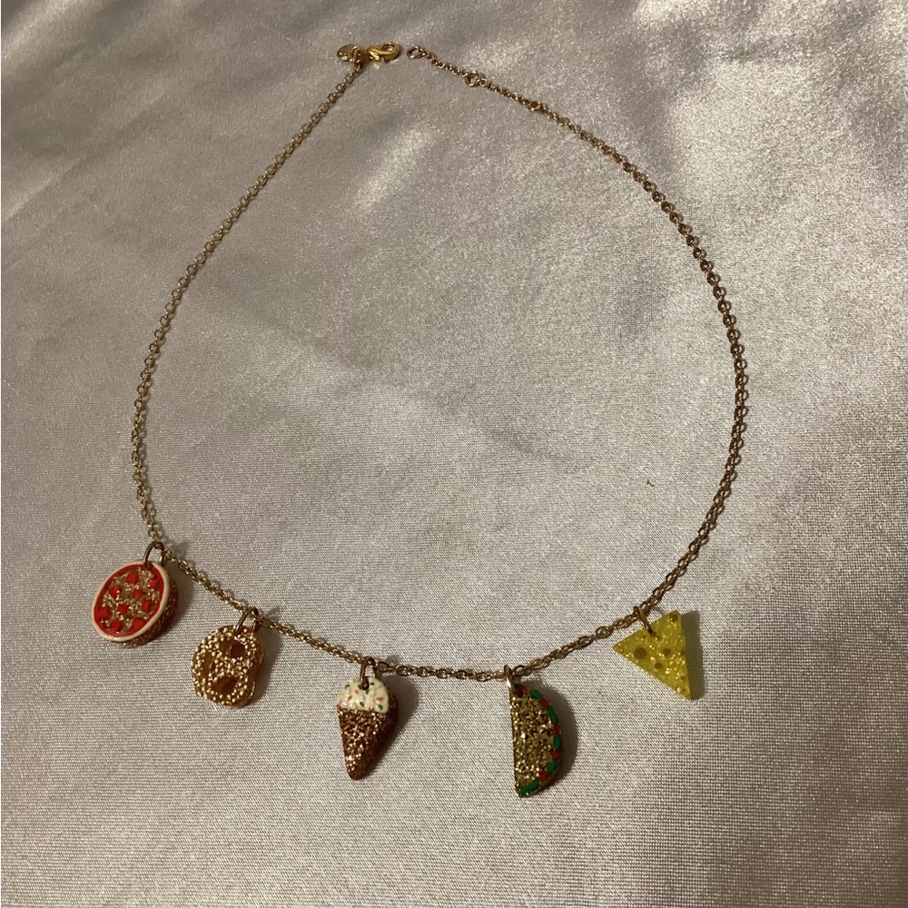 J Crew “Crew Cuts” Foodie Charm Necklace - Picture 3 of 3